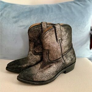 Frye Shimmer Booties - Size 6